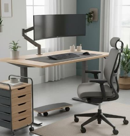 Como escolher móveis ergonômicos para home office e evitar dores no dia a dia