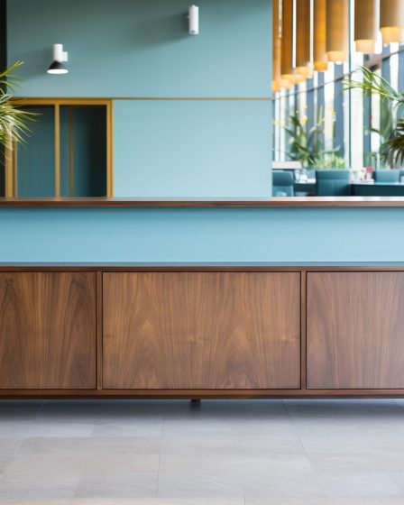 Móveis para recepção corporativa