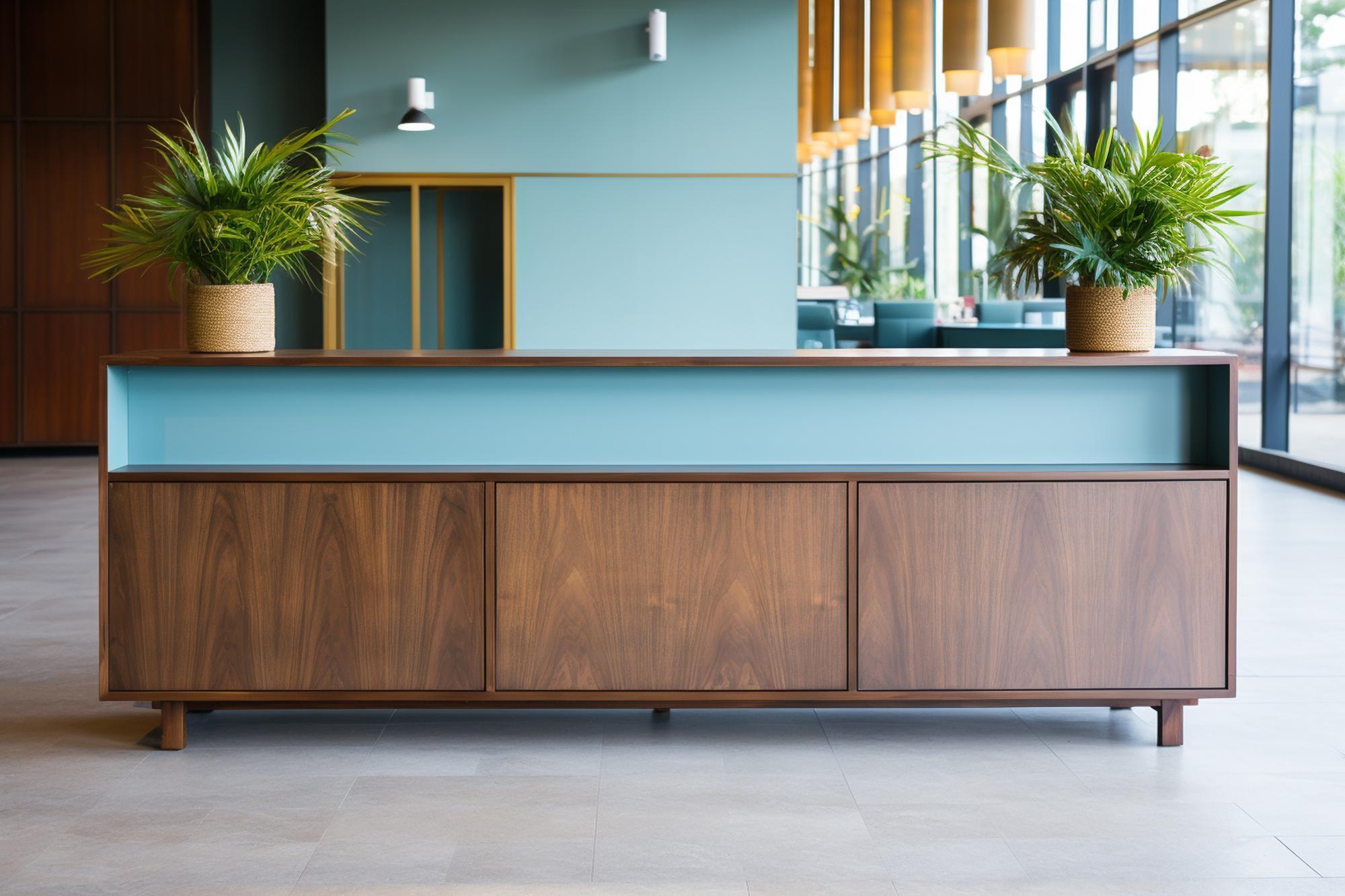 Móveis para recepção corporativa