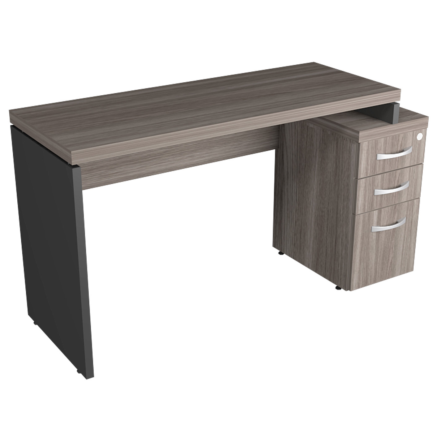 MESA GAVETEIRO DE ESCRITÓRIO  PEDESTAL COM 2 GAVETAS E 1 GAVETÃO 570